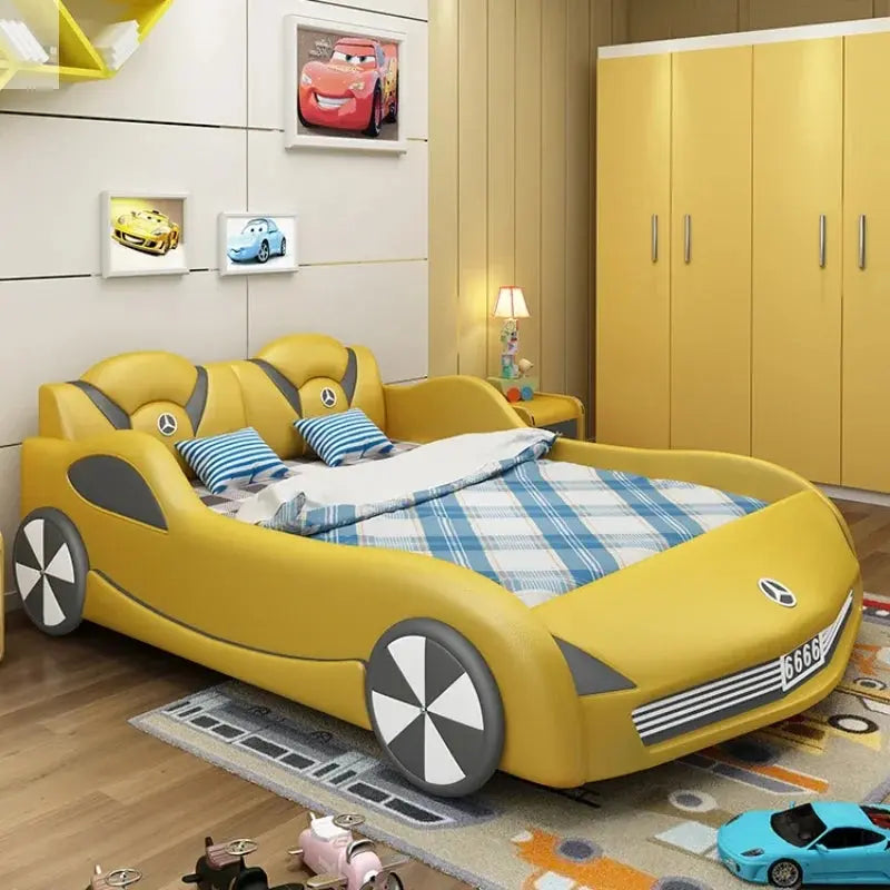 Kids Luxury Car Bed - Stylish Children's Bed with Integrated Storage