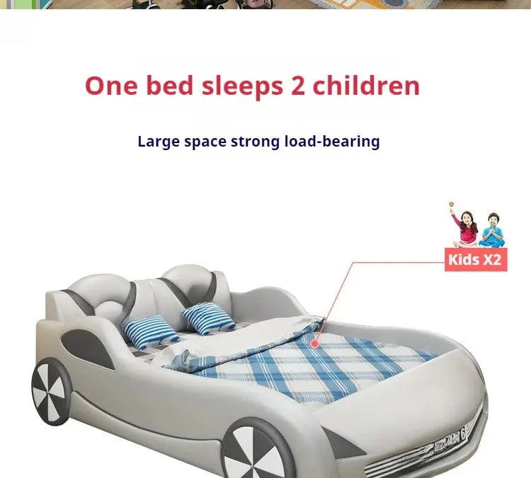 Kids Luxury Car Bed - Stylish Children's Bed with Integrated Storage