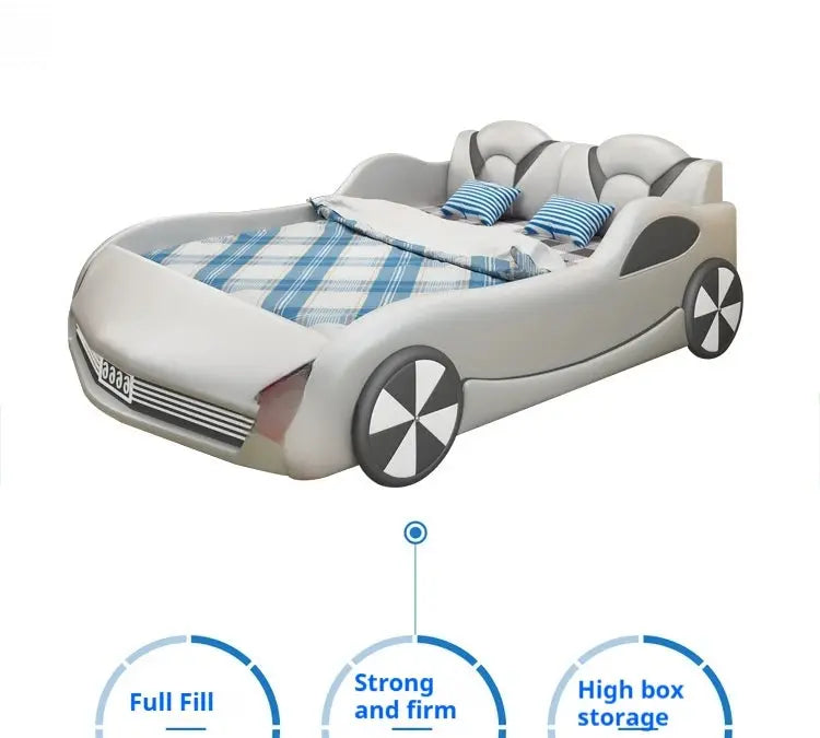Kids Luxury Car Bed - Stylish Children's Bed with Integrated Storage